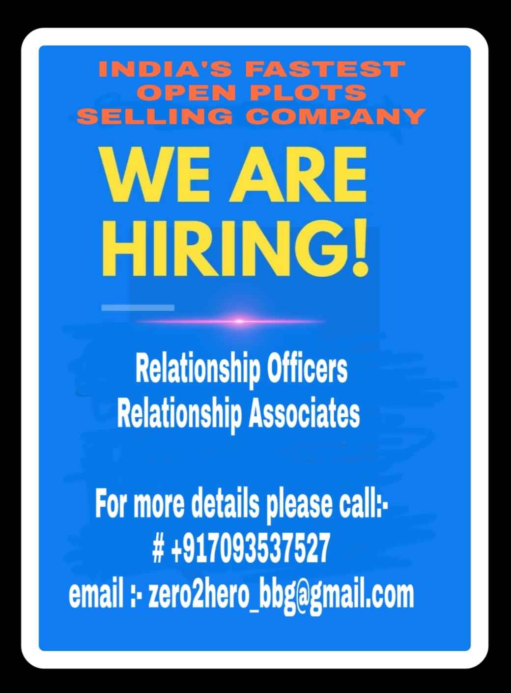 Wanted Real estate Associate, part time or full time, 